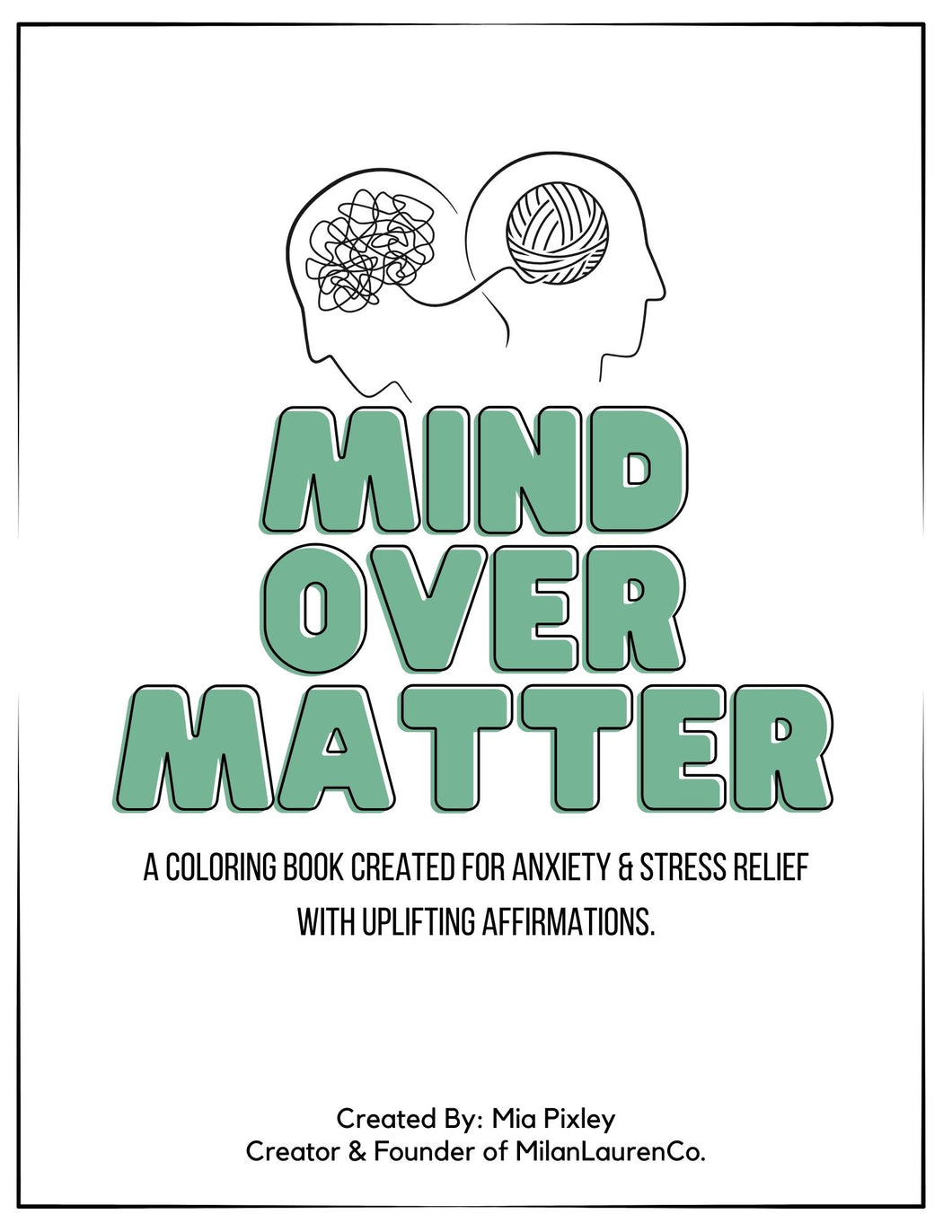 Printable Coloring Book | Mind Over Matter - Digital Download