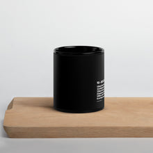 Load image into Gallery viewer, Black Glossy To Do List Mug
